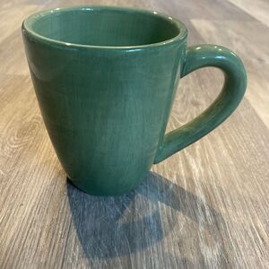 Corsica Tabletops Unlimited Hand Painted Coffee Mug Green Used Condition